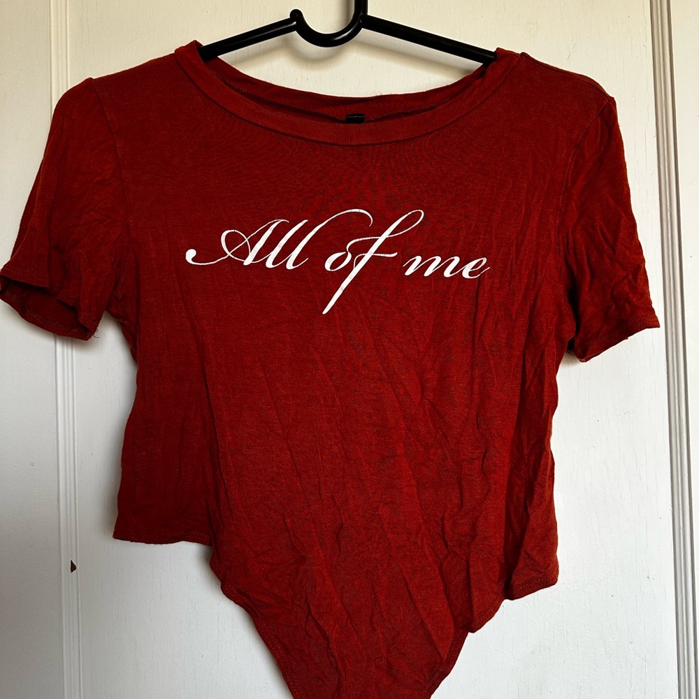 All of Me Red Women's Graphic Tee Bodysuit